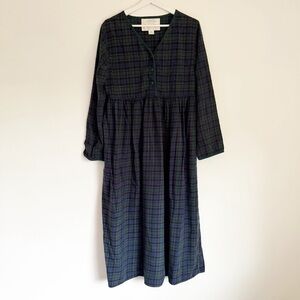 Vintage Victoria’s Secret Authentic Country Cottons Tartan Plaid Nightgown M